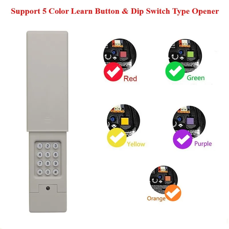 Garage Door Opener Keypad Keyless for LiftMaster 877max compatible with most popular brands