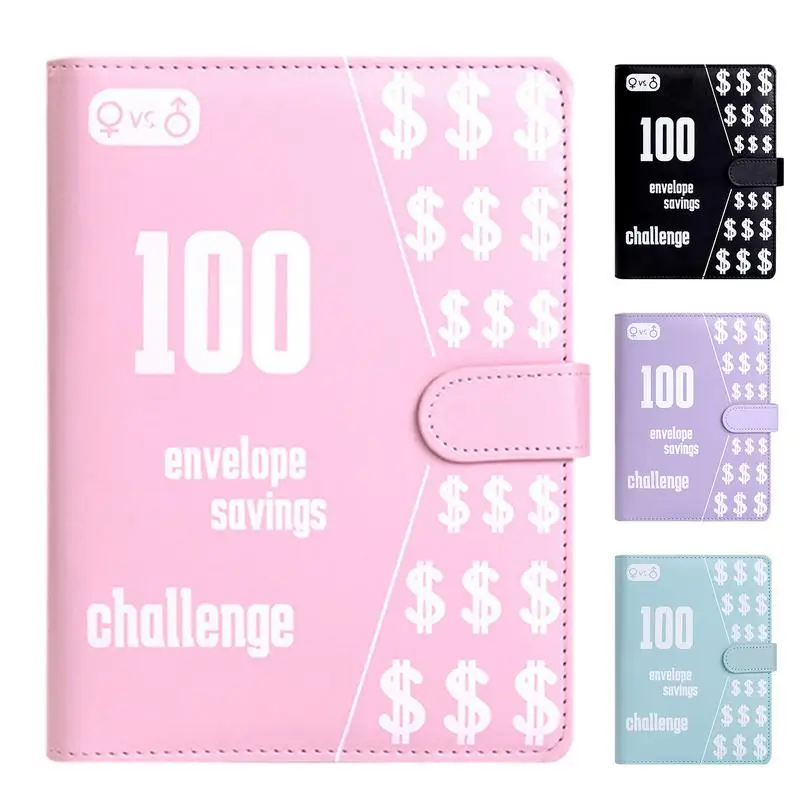 

100 Envelope Binder Budget Planner Book With Cash Envelopes Savings Binder And Challenges Money Envelopes For Cash Saving Money