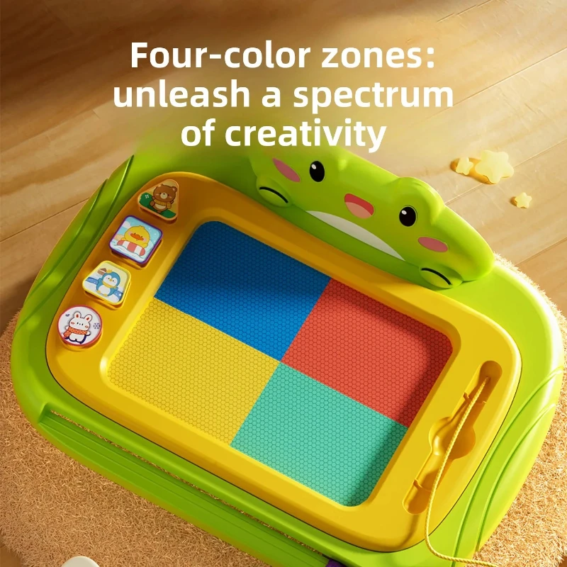 لعبة لوحة رسم مغناطيسية للأطفال، لوحة رسم وكتابة قابلة للمسح، طاولة رسم ملونة، لعبة تعلم مبكر كرتونية