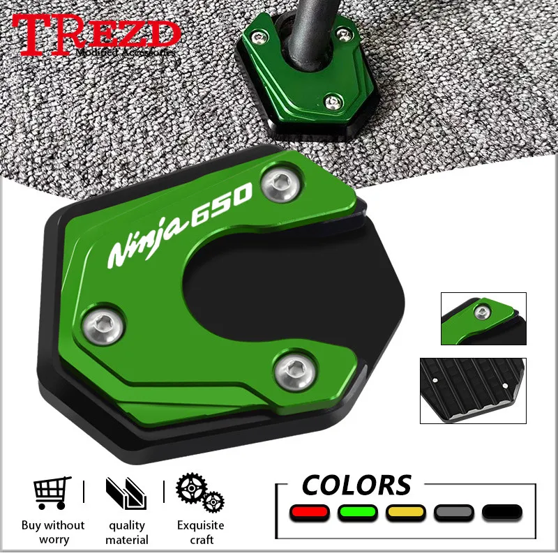 

Подставка боковая подставка для NINJA400 18-24 Ninja650 17-24 удлинитель для мотоцикла с ЧПУ увеличивающая поддерживающая пластина ninja400 ninja650