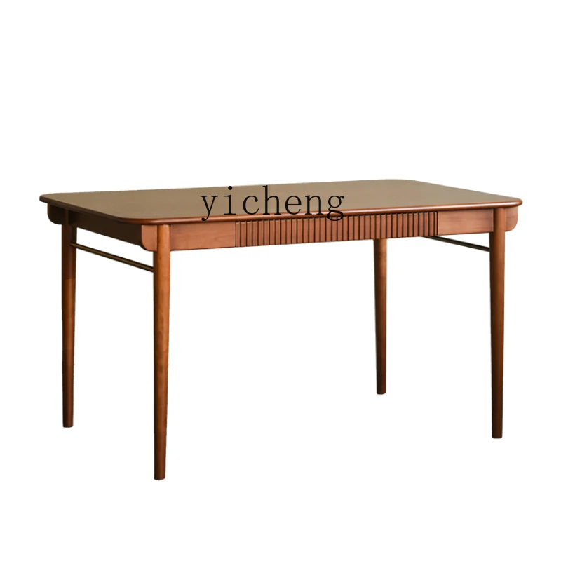 

ZC Solid Wood Desk Modern Calligraphy Desk Study Designer Living Room Large Long Desk Minimalist Desk