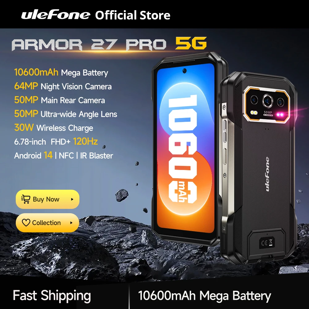 Ulefone Armor 27 Pro 5G Rugged Smartphone