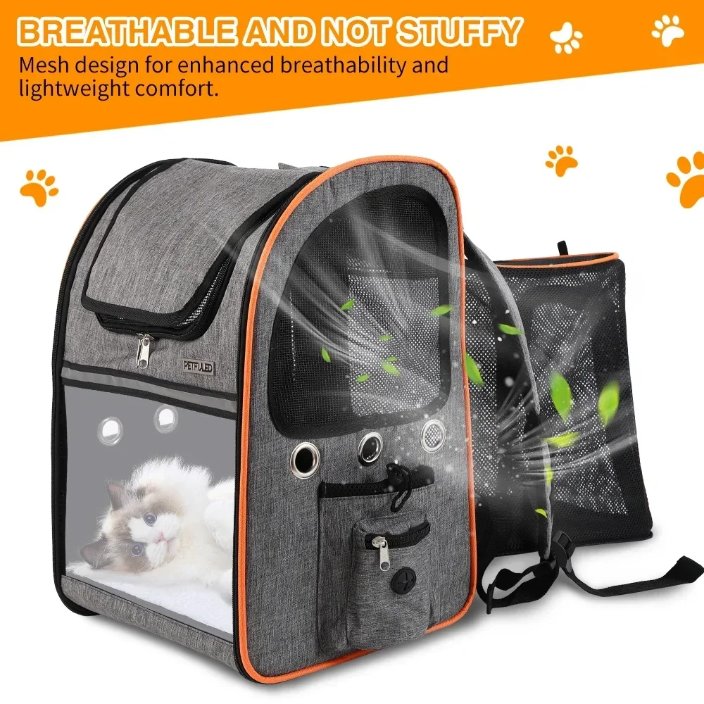 Small Medium Dog Cat Carrier Backpack Pet Travel Hiking Bag for Dogs And Cats on Travel And Hiking Trips