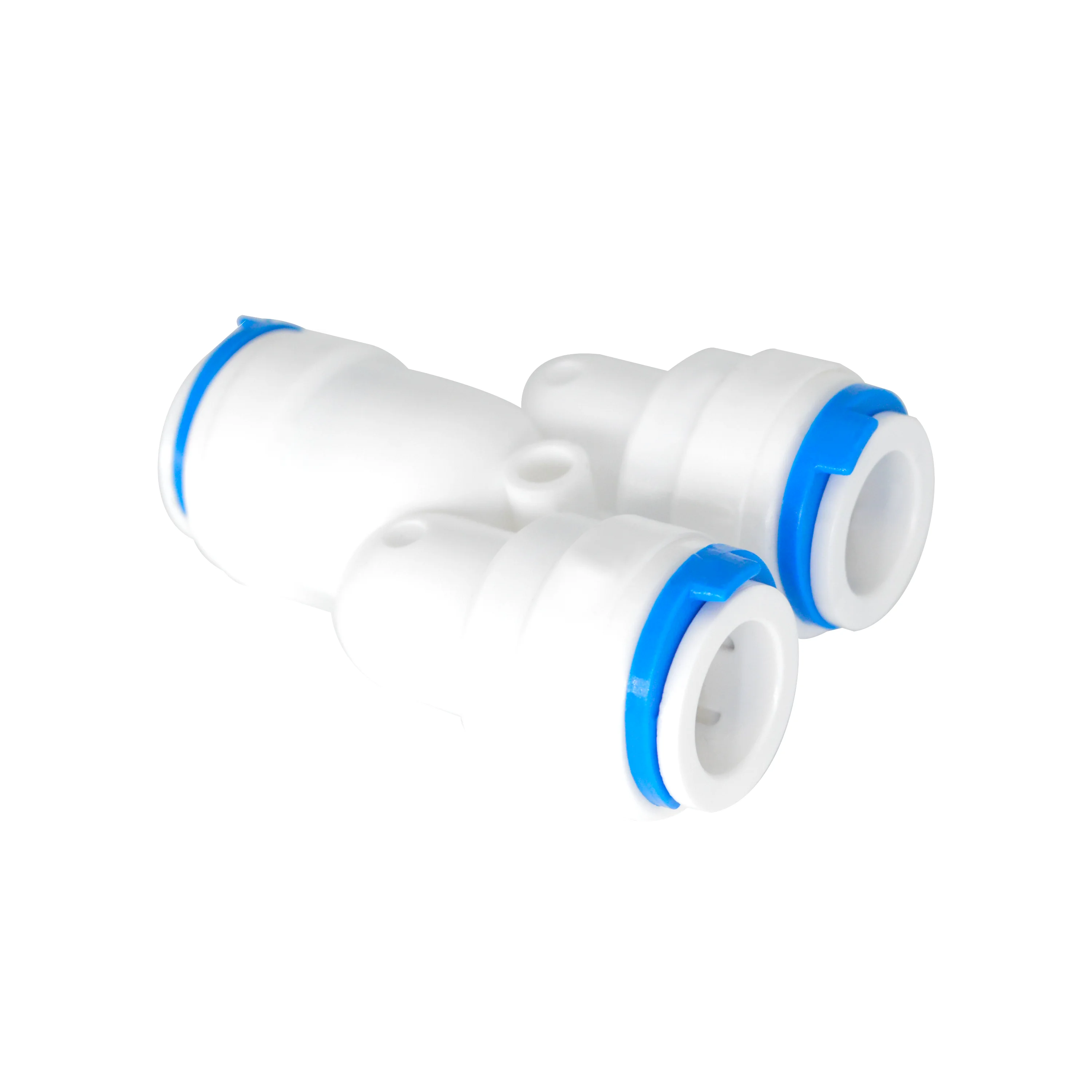 Pipe Fitting YQBS 1/4" 3/8" T Y Three OD Quick Connect Push In to Connect Water Tube Fitting for RO Reverse Osmosis Filter