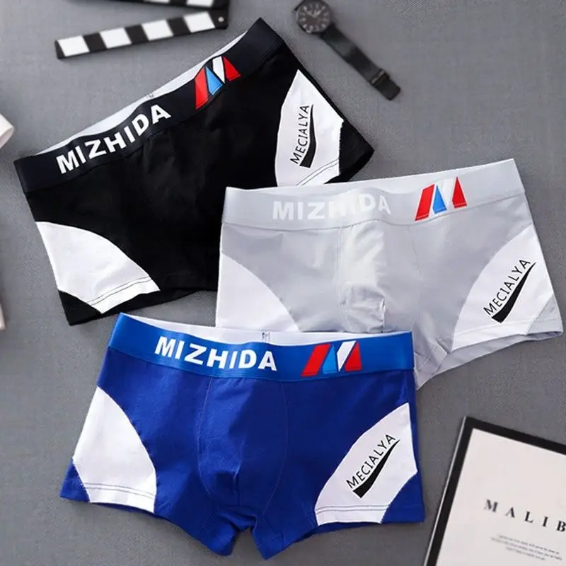 Cotton Underpants Briefs Man Bulge Penis Pouch Underwear Elastic Big Cock Boxers Gay U-Convex Dick Boxers Enhance Sexy Lingerie