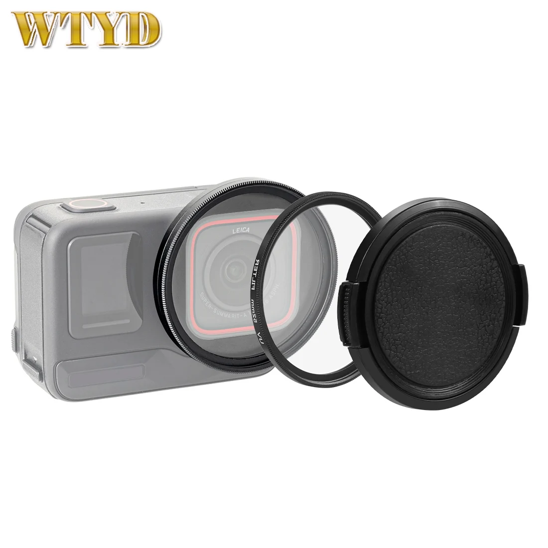 PULUZ 52mm UV Lens Filter Adapter Ring with Lens Cover For Insta360 Ace Pro