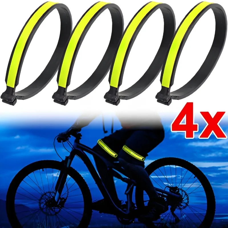 fr Bande réfléchissante de jambe de cheville de vélo, 2 pièces, bande de pantalo fr Bande réfléchissante de jambe de cheville de vélo, 2 pièces, bande de pantalo