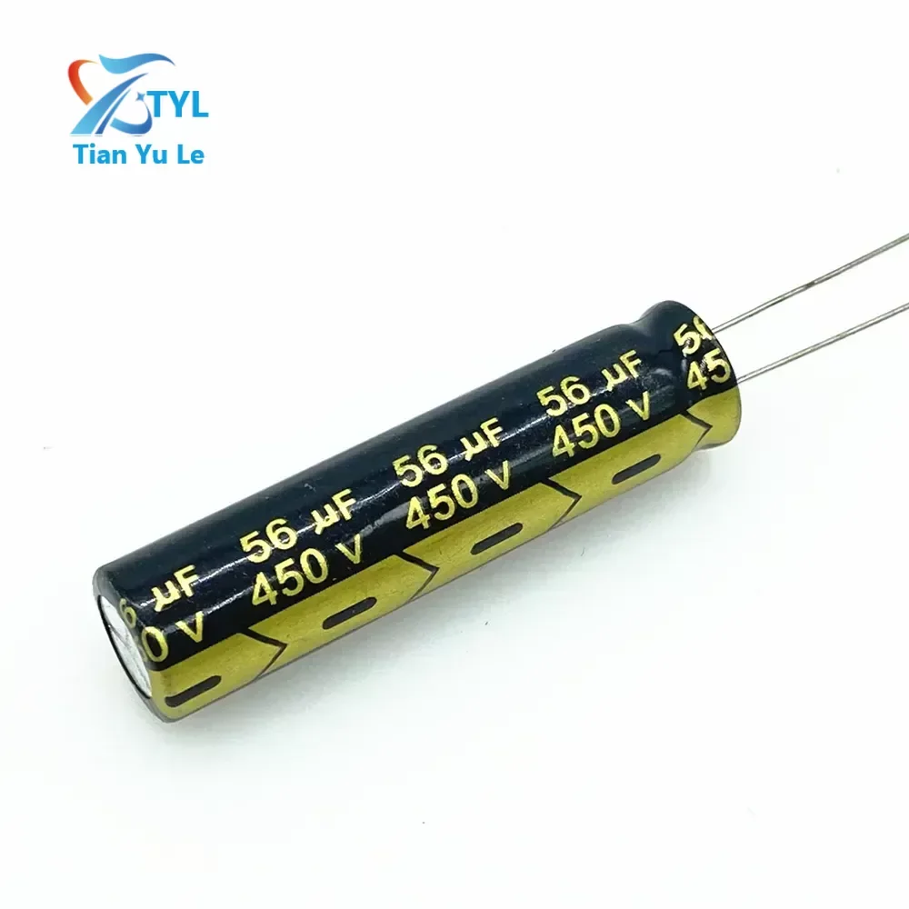 

10pcs/lot 56UF 450v 56UF aluminum electrolytic capacitor size 13*50 20%