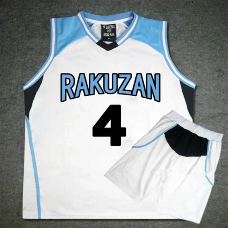 3D Anime Kuroko no Basket Basuke Cosplay Rakuzan School Uniform Akashi Seijuro Basketball Jersey Sportswear T-shirt