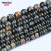 A++ Natural Blue Glaucophane Loose Stone Beads for Jewelry Making Bracelet Necklace Handmade DIY Accessories Beads 4 6 8 10mm 2