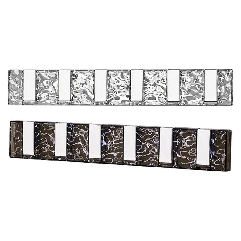 

Wall Mounted Folding Hook Wall Mounted Foldable Hooks Punch-free Tote Bag Hanger Light Luxury Punch-Free Water Ripple Design