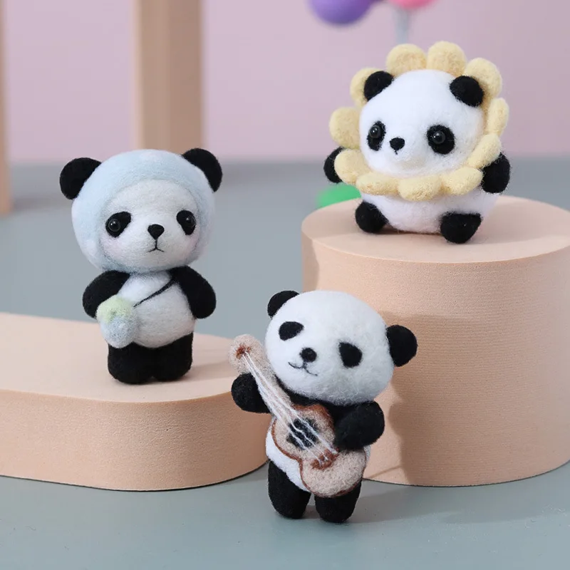 Anime Panda Girl Cute Cross Stitch Kit 