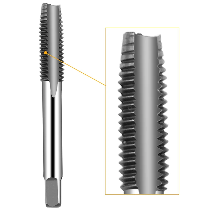 Lot De 6 Tarauds Machine M4 X 0.7 Mm - HSS, 3 Goujures - Pour Filetage Métrique à La Main Ou Machine