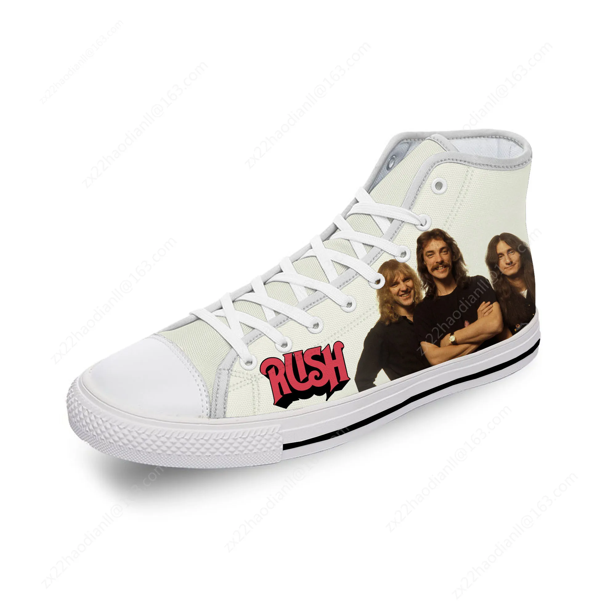 Rush Band High Top Sneakers Mens Womens Teenager Casual 3D Print Shoes Canvas Running Shoes Cosplay Breathable Lightweight shoe
