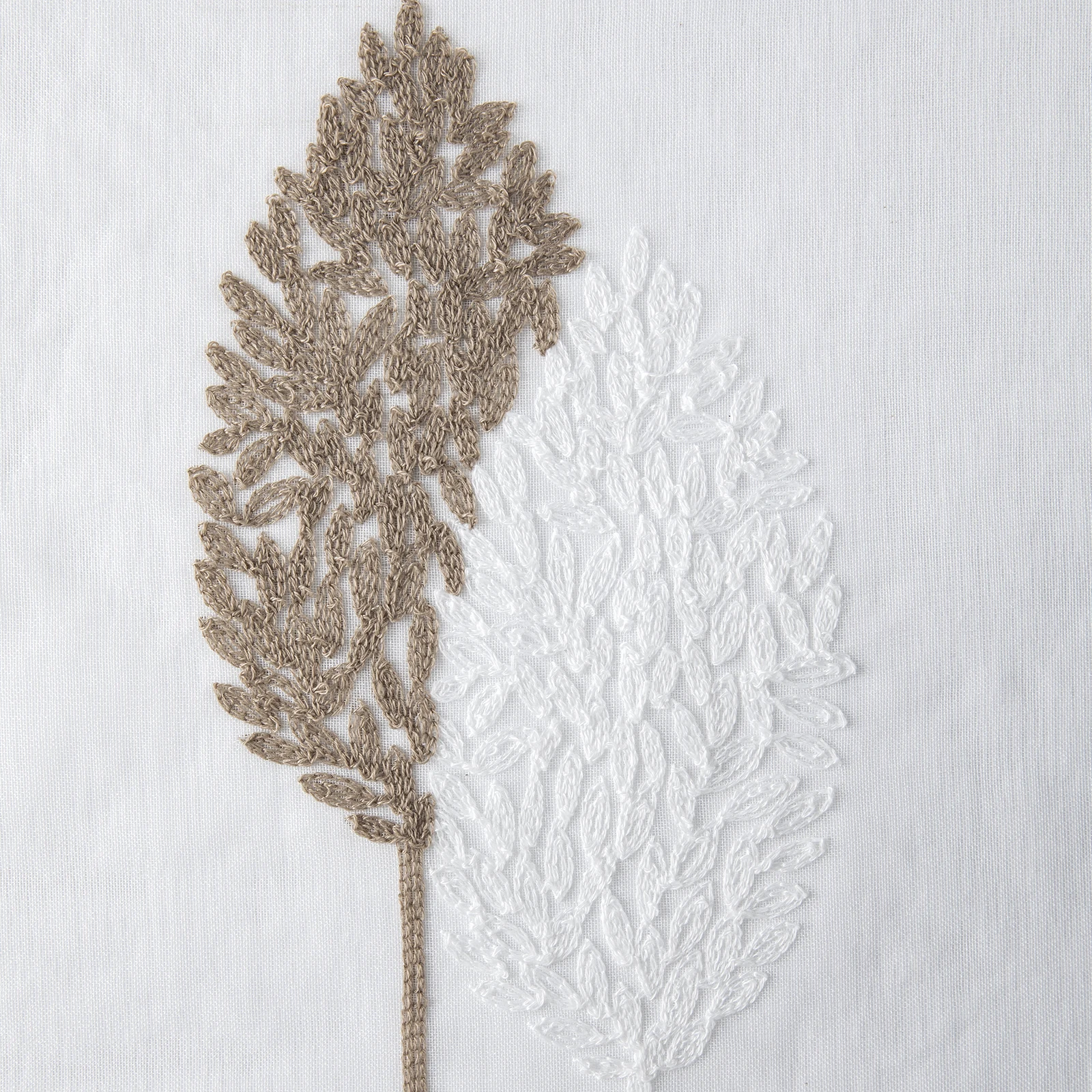 Long Sheer Curtain - Embroidered Voile Curtain Panels with Rod Pocket for Bedroom & Living Room