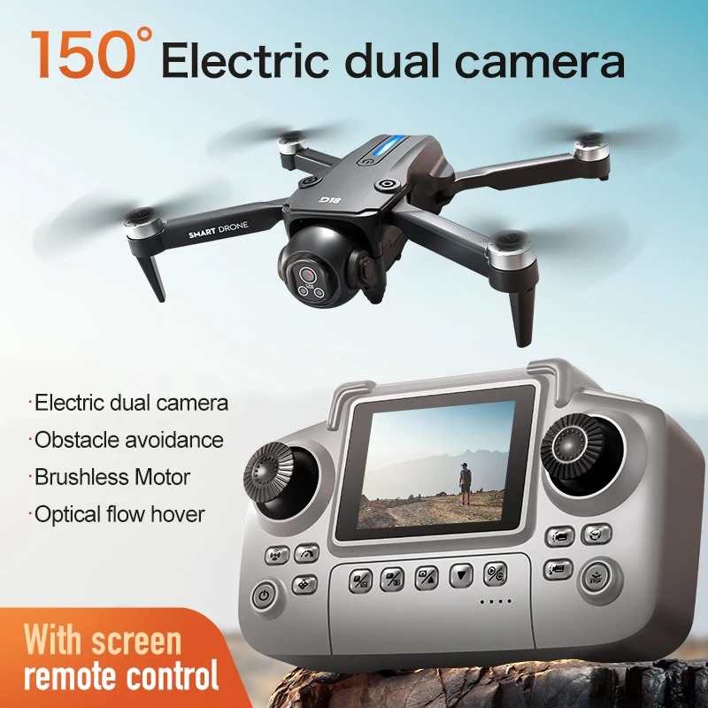 2026 D18 Drone 8K Aerial HD Dual Camera Photography Intelligent Obstacle Avoidance Brushless Motor 5G WIFI GPS Return VR Drone - 3