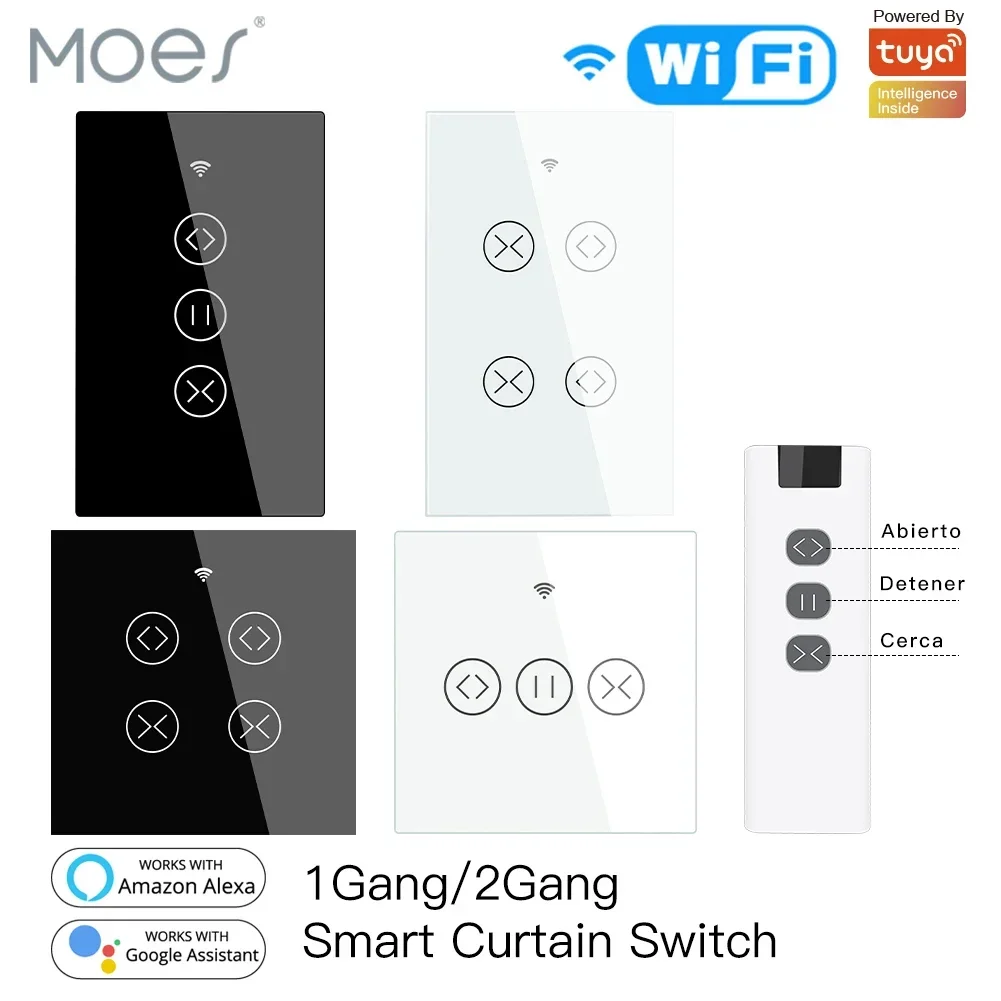 Rf Wifi Smart Touch Tapparelle Tapparelle Interruttore Tuya Smart Life App Telecomando, Lavora Con Alexa Echo Google Home