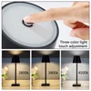 Cordless Rechargeable Led Table Lamp Desk Bedroom Night Light USB 3 Levels Dimmable Bar Club Hotel Room Decor Ambient Lighting 2