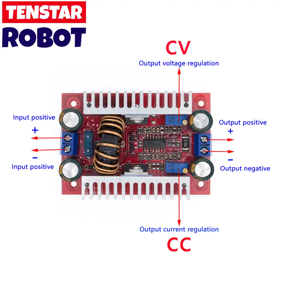 DC 400W 15A Step-up Boost Converter Constant Current Power Supply LED Driver 8.5-50V to 10-60V Voltage Charger Step Up Module image 1