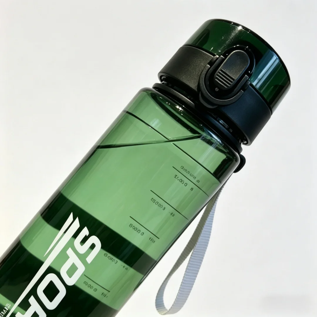 Versatile Leakproof Transparent Water Bottle - Lightweight and Portable