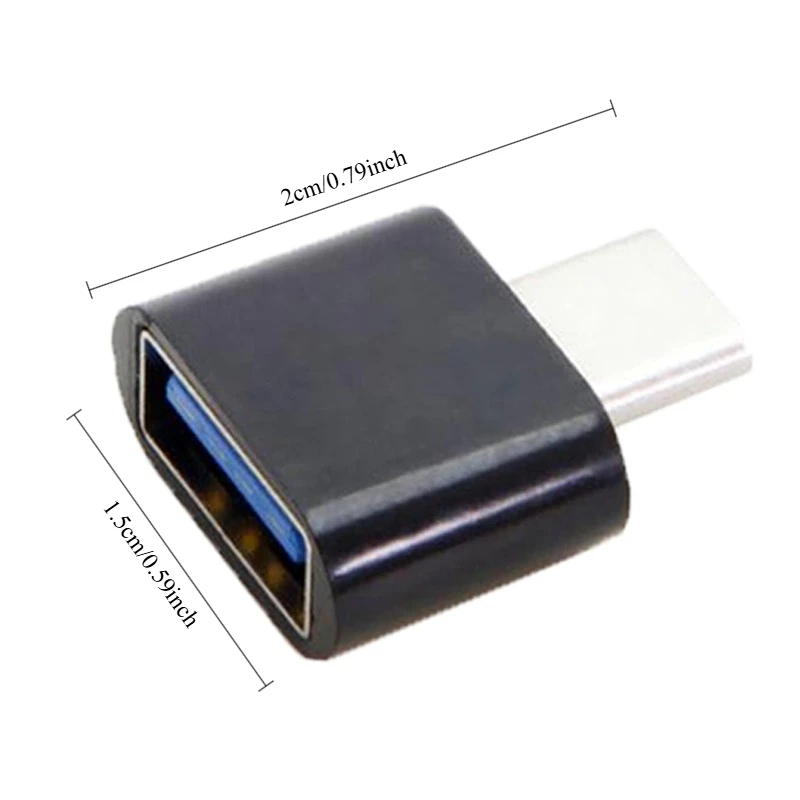 미니 타입-C-USB 어댑터 2.0 USB-C 남성 OTG A 여성 데이터 커넥터(MacBook ProiPadMini 6/ProMacBookAirType CDevice용)