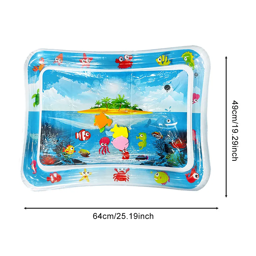 Baby Water Play Mat Inflatable Cushion PVC Infant Tummy Time Toddler Water Pad For Kids Early Education Developing Activity Toys 6