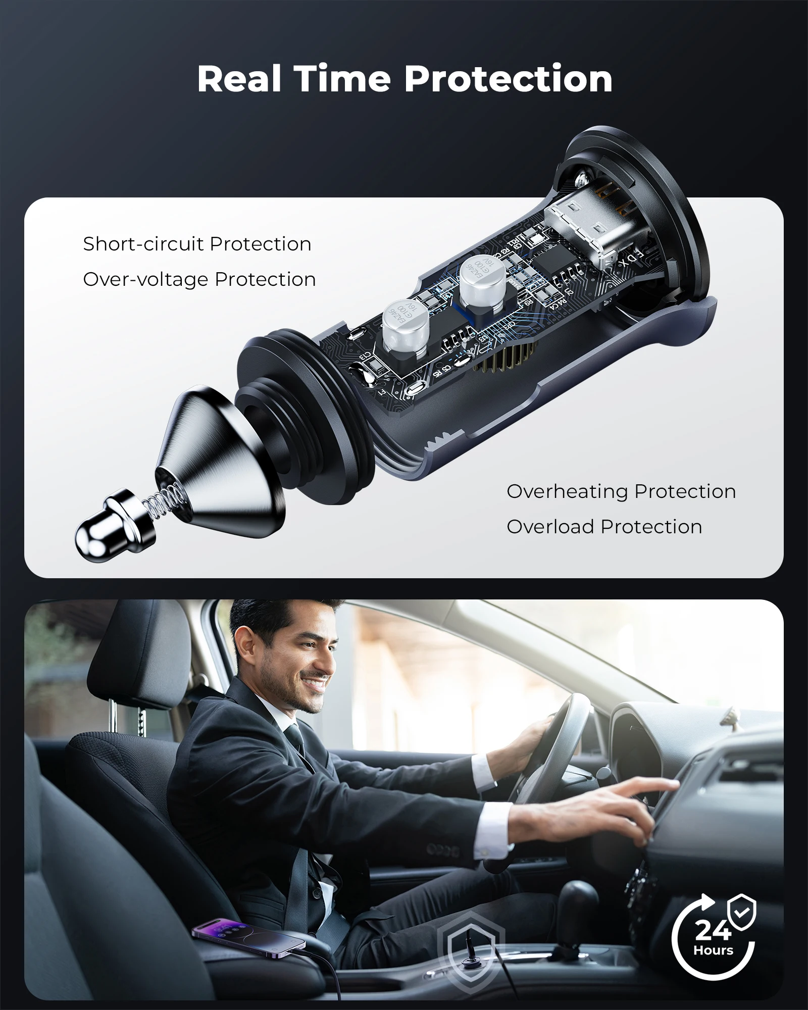 Car Charger VOLTME 30W Dual USB C Car Charger Type C Car Charger For iPhone 14 Pro max PD Super Fast Charging Adapter For Samsung Galaxy S23