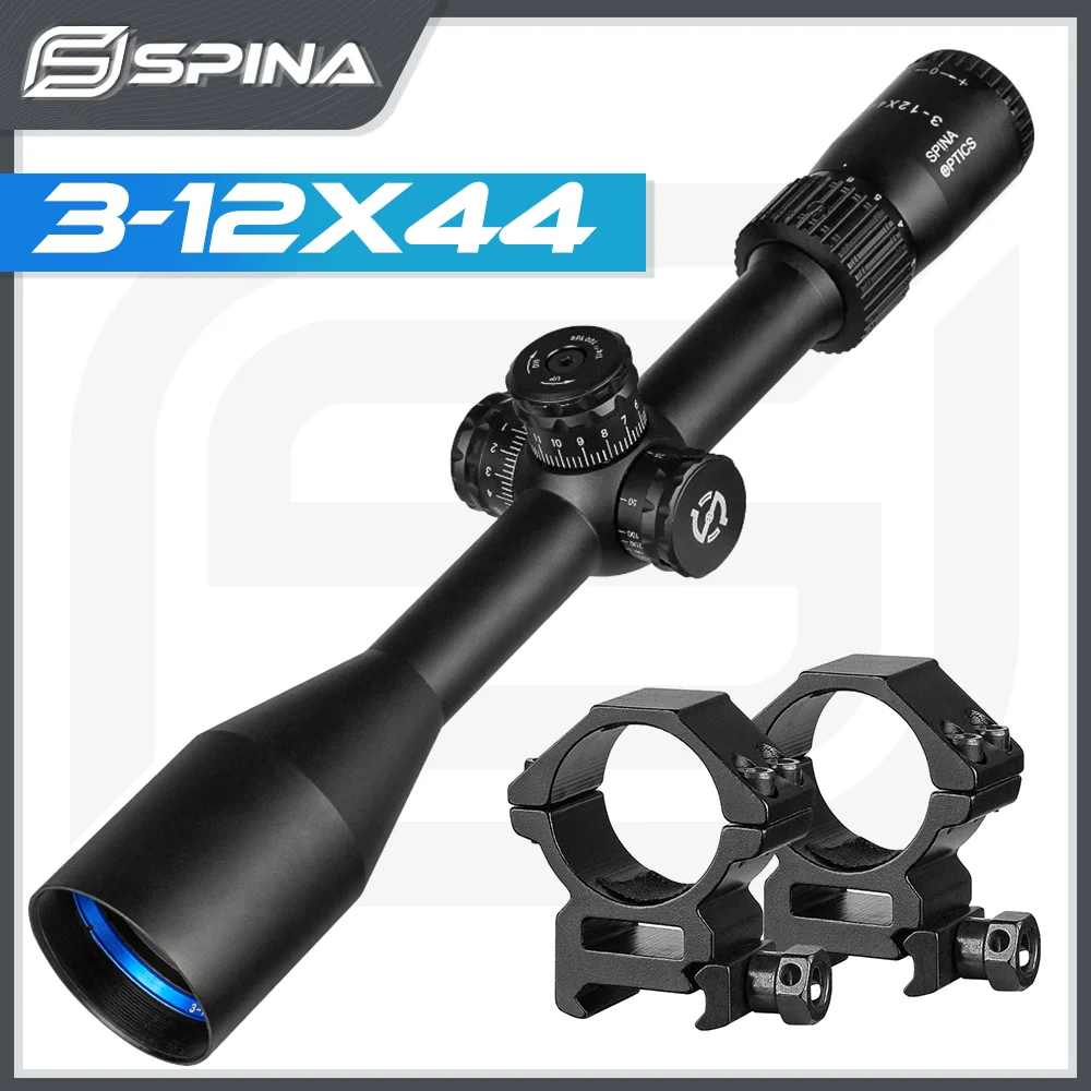 

Spina Optics 3-12x44 Hunting Tactical Riflescope Tube 25.4mm Hunting Scopes Rifle Scope Sniper Airsoft Air Gun S