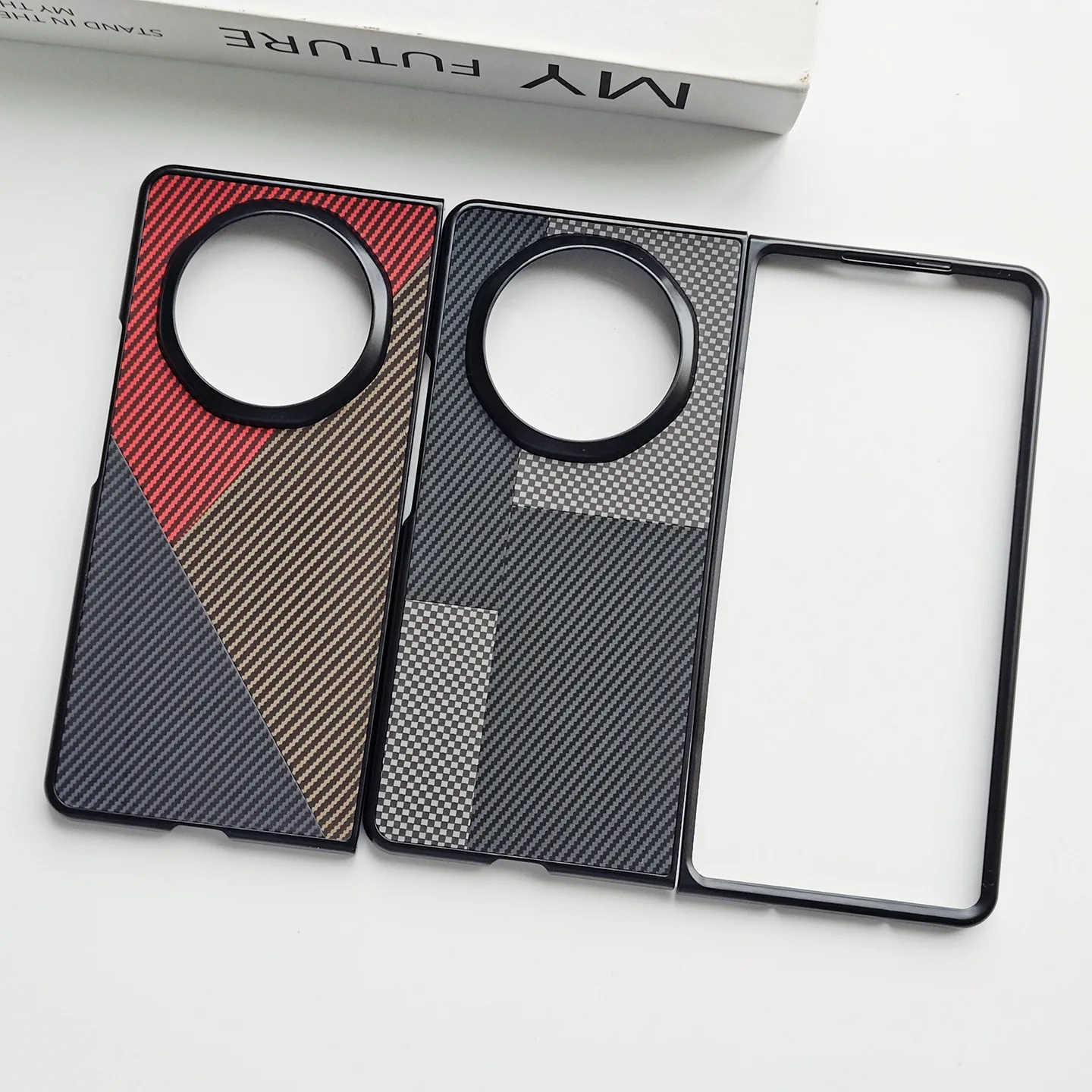 Luxury PU Leather Patchwork Protective Back Cover Bumper