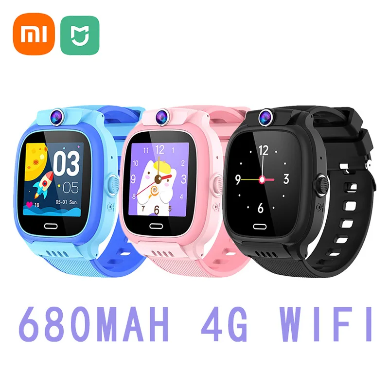 

Xiaomi Mijia New Kids Phone Watch Smart 4G WIFI Precise Positioning One-click SOS Deep Waterproof Camera Childrens Smartwatch