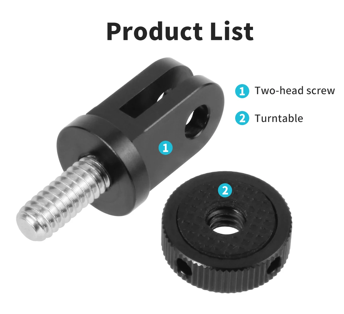 New Stainless Steel 1/4 Screw Mini Tripod Mount Adapter for GoPro Hero 13 insta3