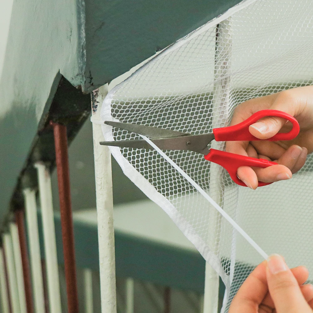 3Meter Child Proofing Banister Guard Net Outdoor Balcony and Indoor Stair Railing Safety Mesh With Tying Ropes Security Supplies Child Safety Net