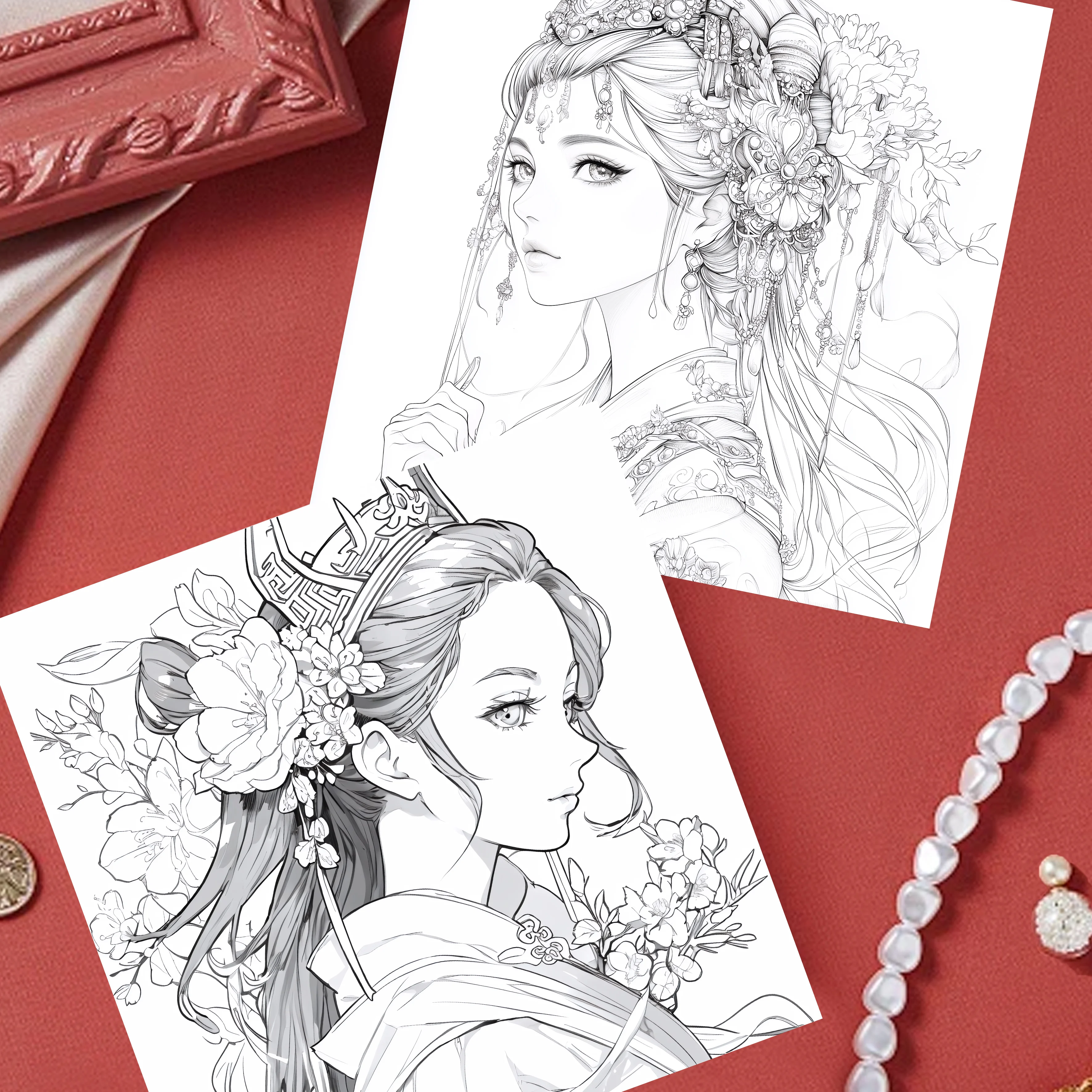 Character Dress UP Coloring Book 26 Pages for Girl Gift Children Graffiti Coloring Picture Painting Books Color Book Adult 6