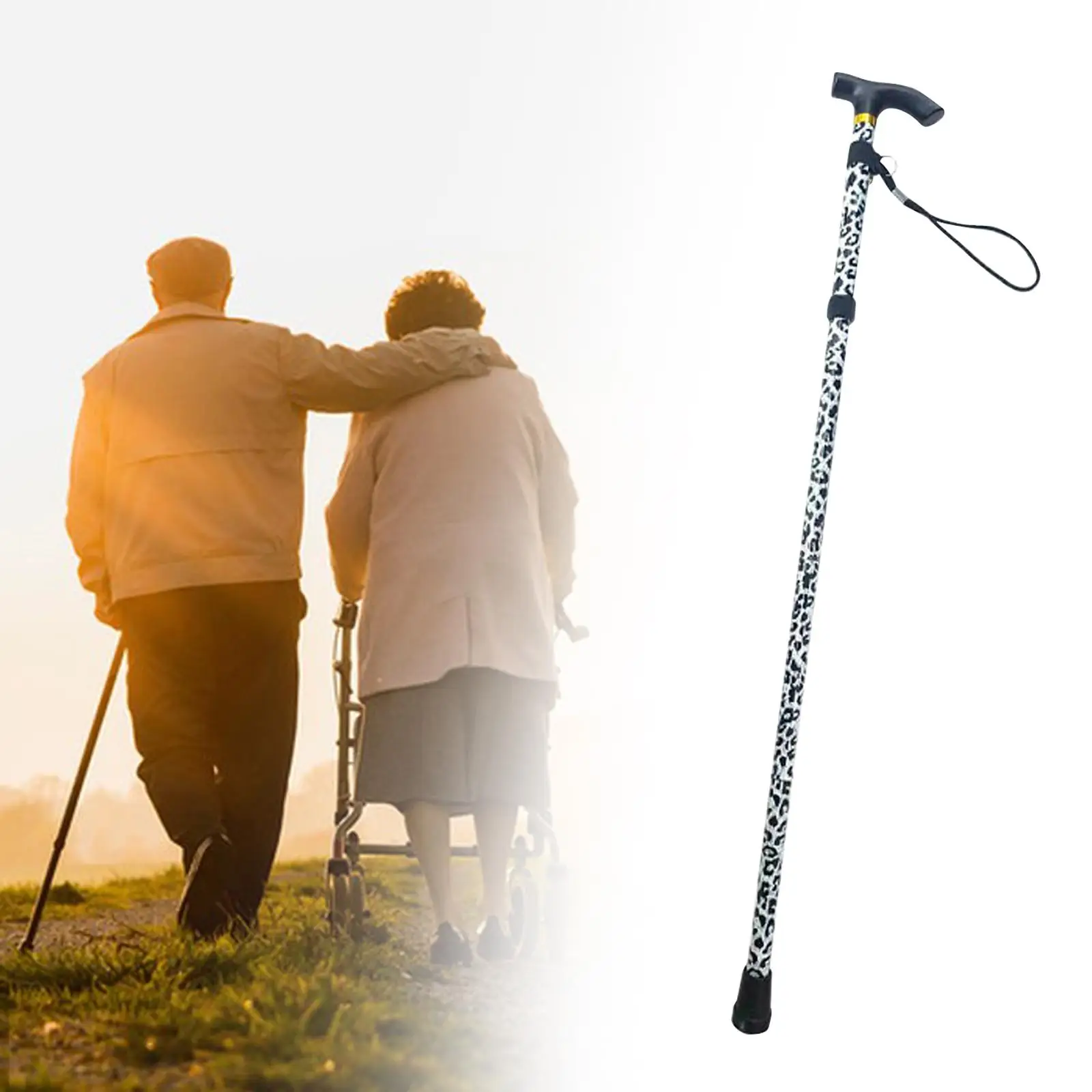 Trekking Poles Collapsible Lightweight Adjustable Walking Pole Walking Sticks for Men and Women Mountaining Backpacking Walking 6