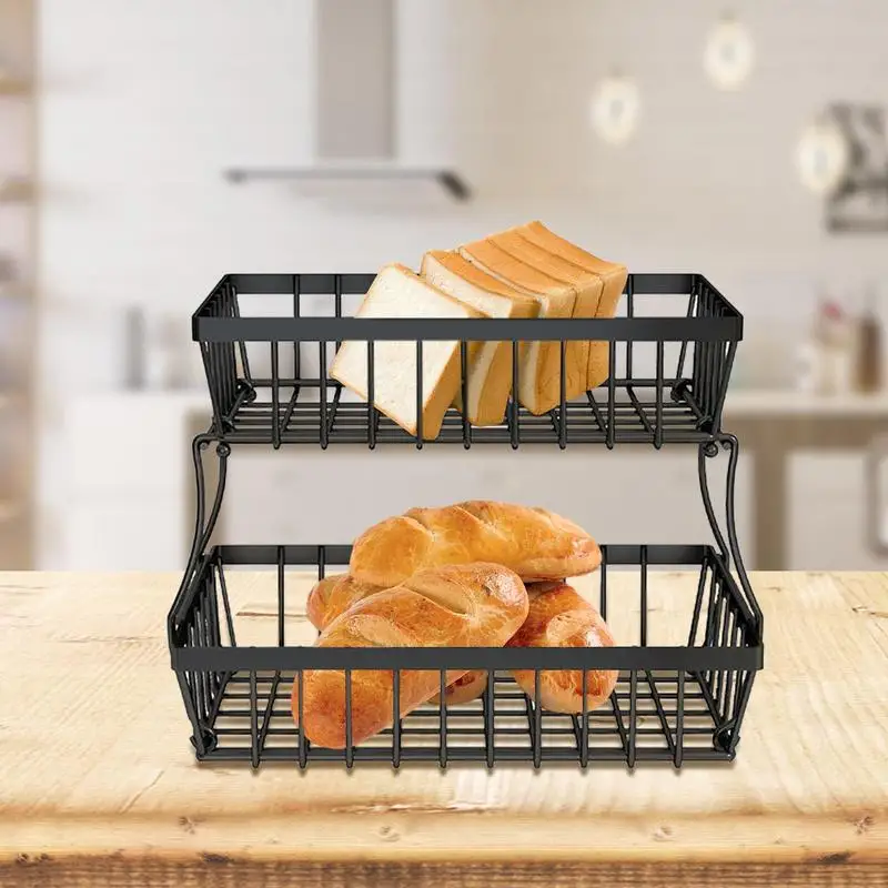 

Кухонная Подставка для хранения фруктов, 2 яруса