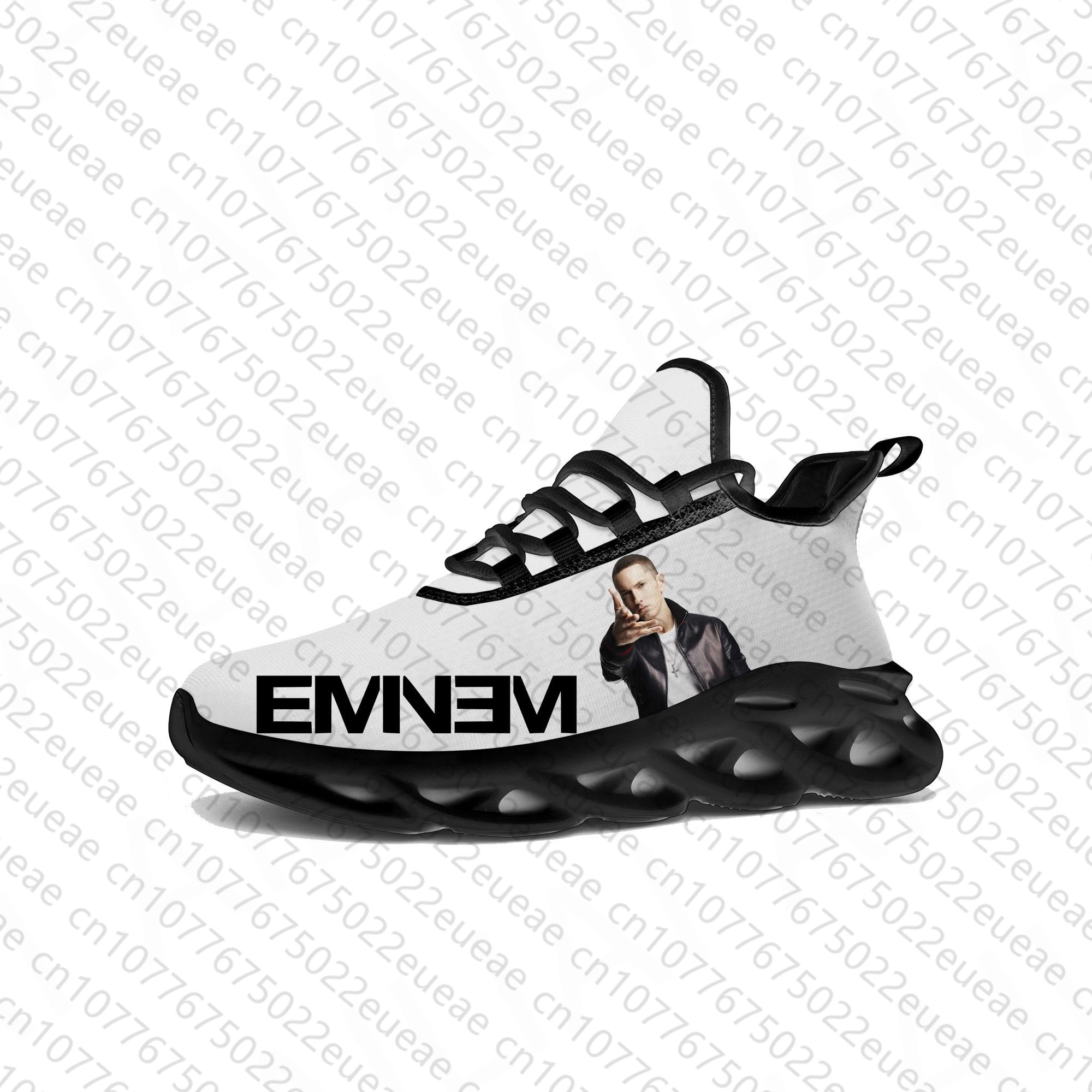 

Кроссовки Eminem мужские/женские спортивные, сетчатые, на шнуровке, в стиле хип-хоп/рэп, обувь для бега