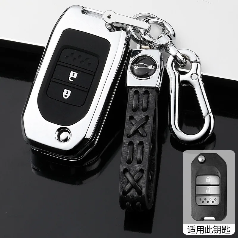 Portachiavi-per-auto-Shell-Cover-Fob-per-Honda-Civic-HRV-CRV-XRV-CR-V-Crider-Odyssey.jpg Cover chiate/telecomando per Honda Civic HRV CRV XRV CR-V Crider Odyssey Pilot Fit Accord Protector accessori - Portachiavi per auto Shell Cover Fob per Honda Civic HRV CRV XRV CR V Crider Odyssey