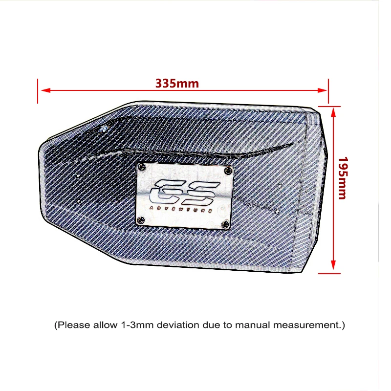 Waterproof 4.2 Liters Carbon Tool Box For BMW R1200GS R1250GS LC ADV R1200 GS R1250 GS Adventure GSA 2014-2023