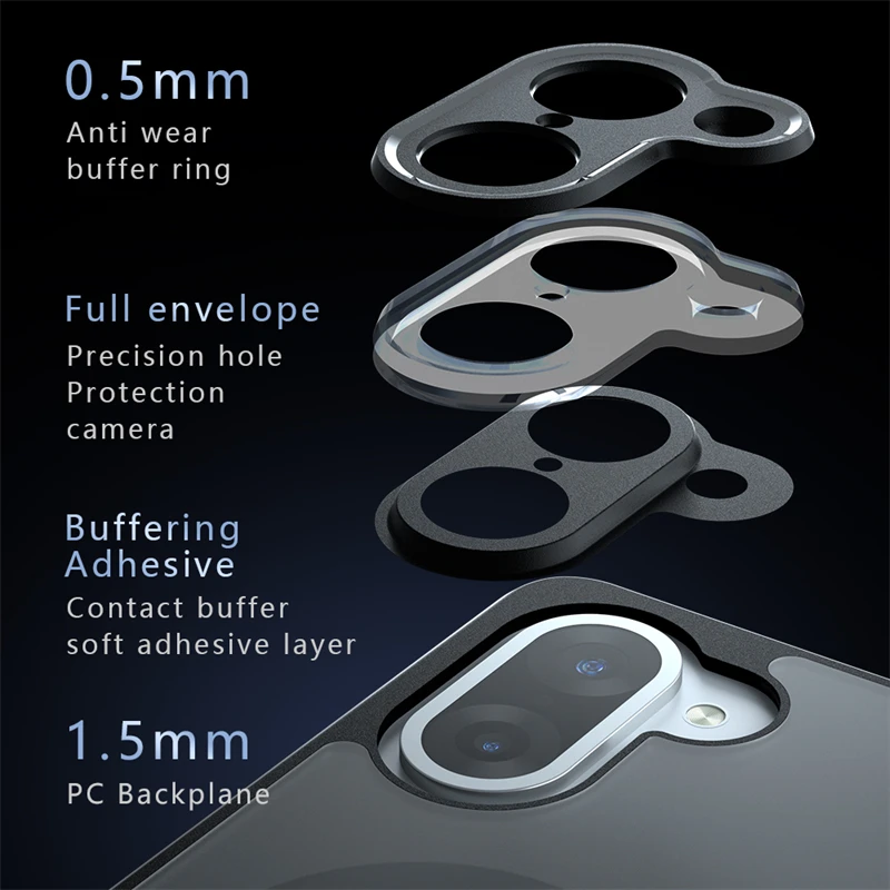 Magnetic MagSafe Matte Transparent Phone Case with Acrylic Bumper