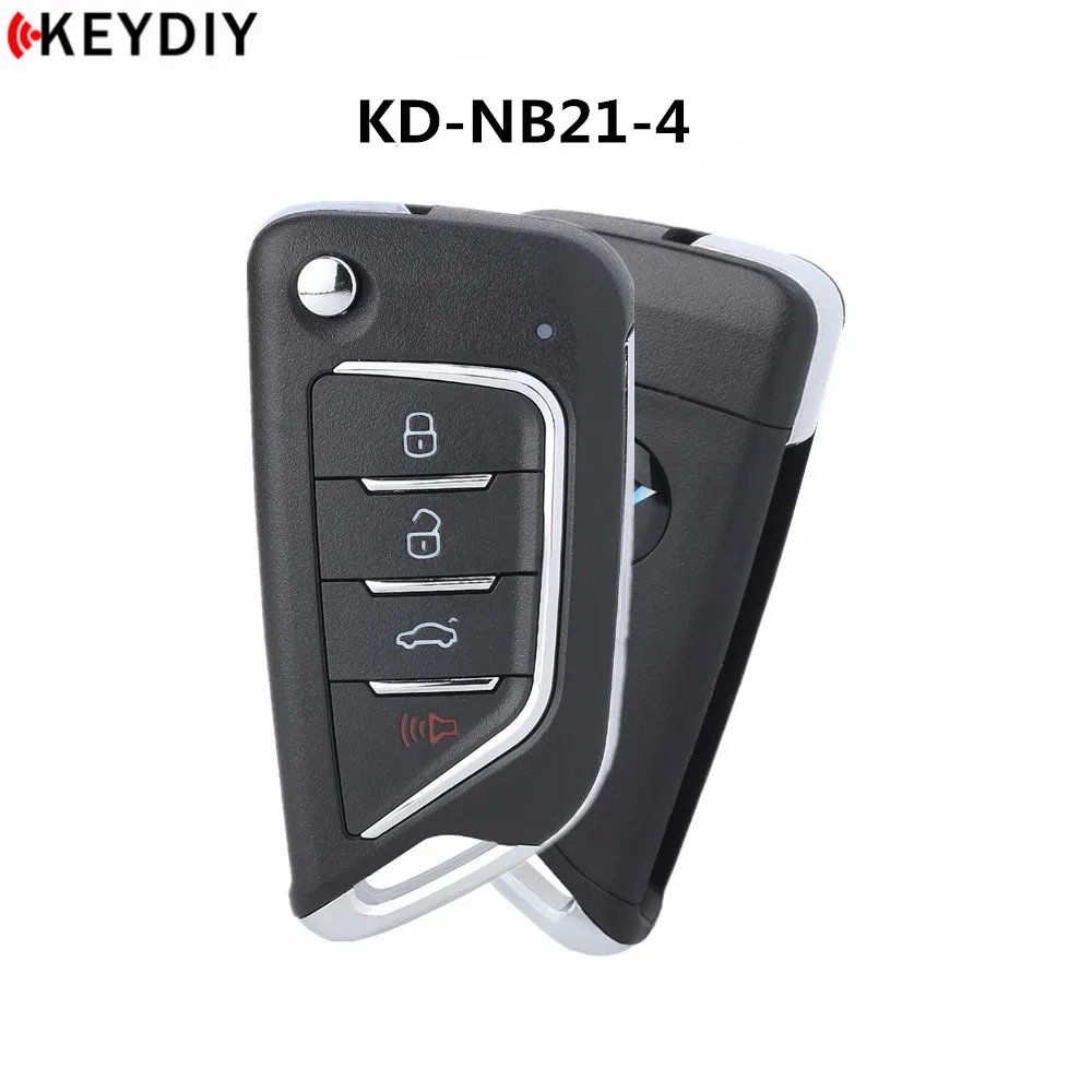 5pcs KEYDIY NB21-3 NB21-4 Car Remote Key 3/4 Buttons KD Car Keys for KD900/KD-X2 Key Programmer NB Series Remote Control Car Key