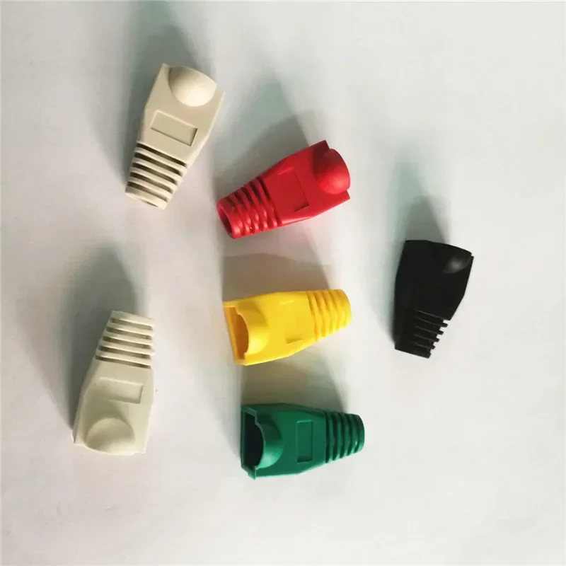 이더넷 케이블용 플러그 보호 케이스, 스트레인 릴리프 부츠, RJ45 커넥터 부트, RJ 45 캡, 8P8C 플러그, 혼합 색상, CAT5E, CAT6