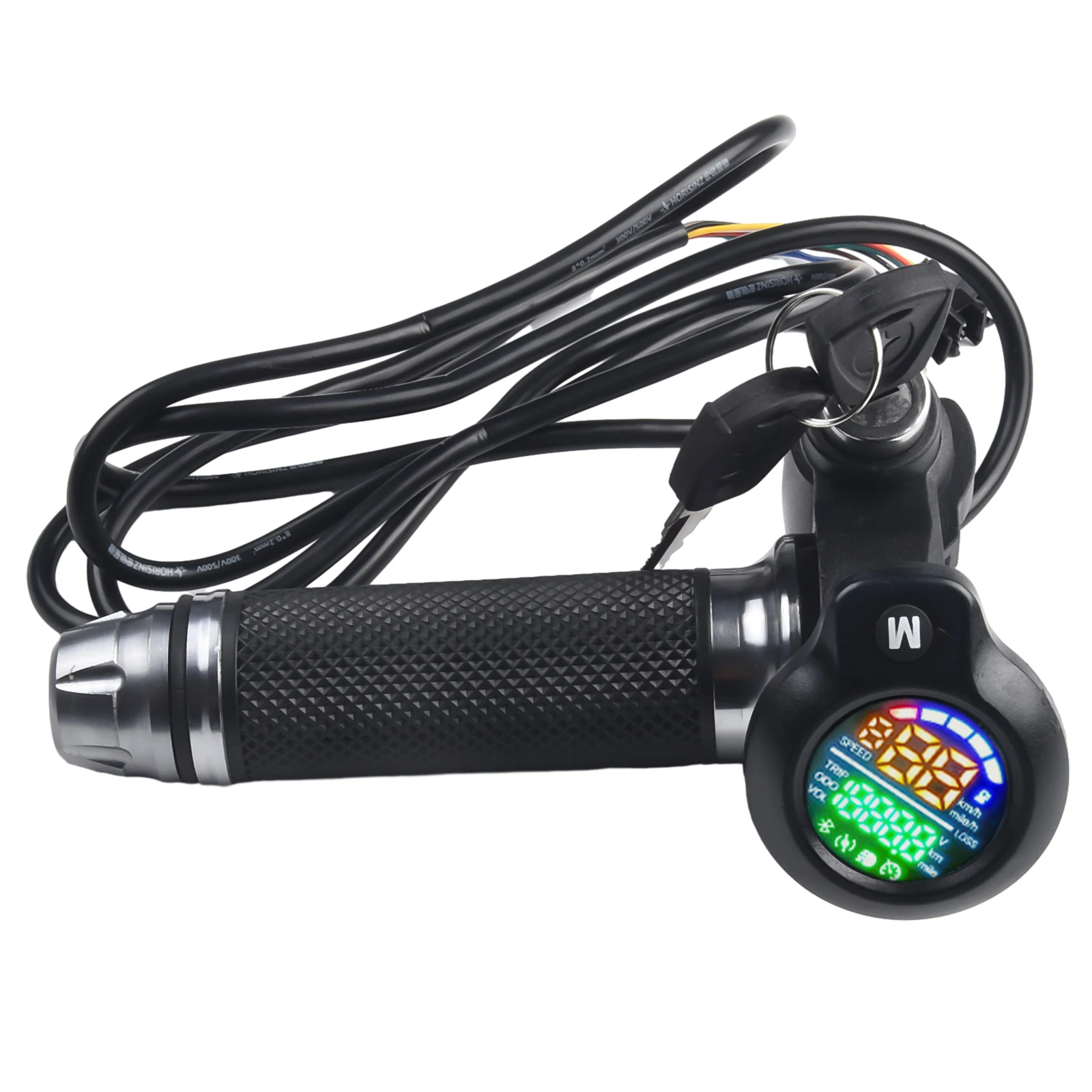 

Ebike Throttle 24V-72V Electric-Scooter Twist-Throttle With LED Display 6pin 8pin Folding Bike Grip Handlebar Throttle Accelerat