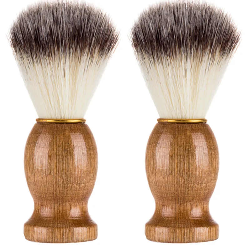 

1PC Badger Hair Men's Shaving Brush Salon Men Facial Beard Cleaning Shave Tool Razor Brush with Wood Handle
