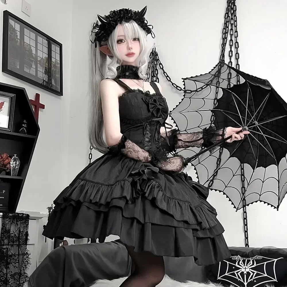 Vintage Vestido Bandagem Lolita NONSAR Gothic Vintage Lolita - Main Image