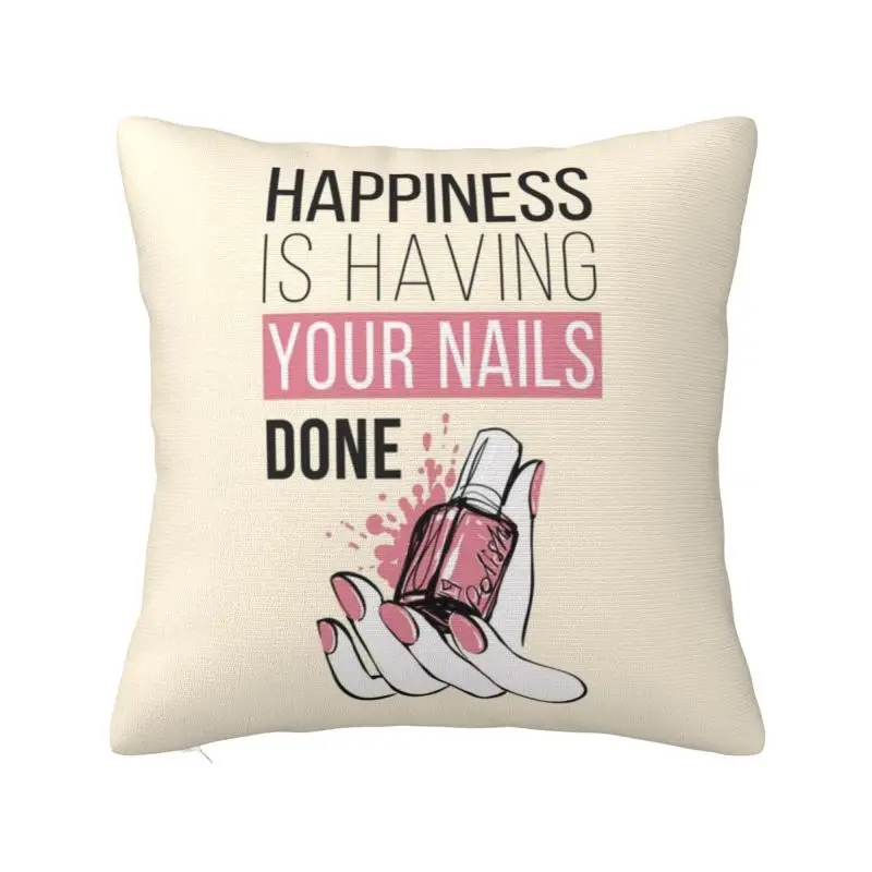 

Роскошный мультяшный чехол для подушки с рисунком лака для ногтей из полиэстера наволочка для маникюра и маникюра декоративная наволочка для гостиной