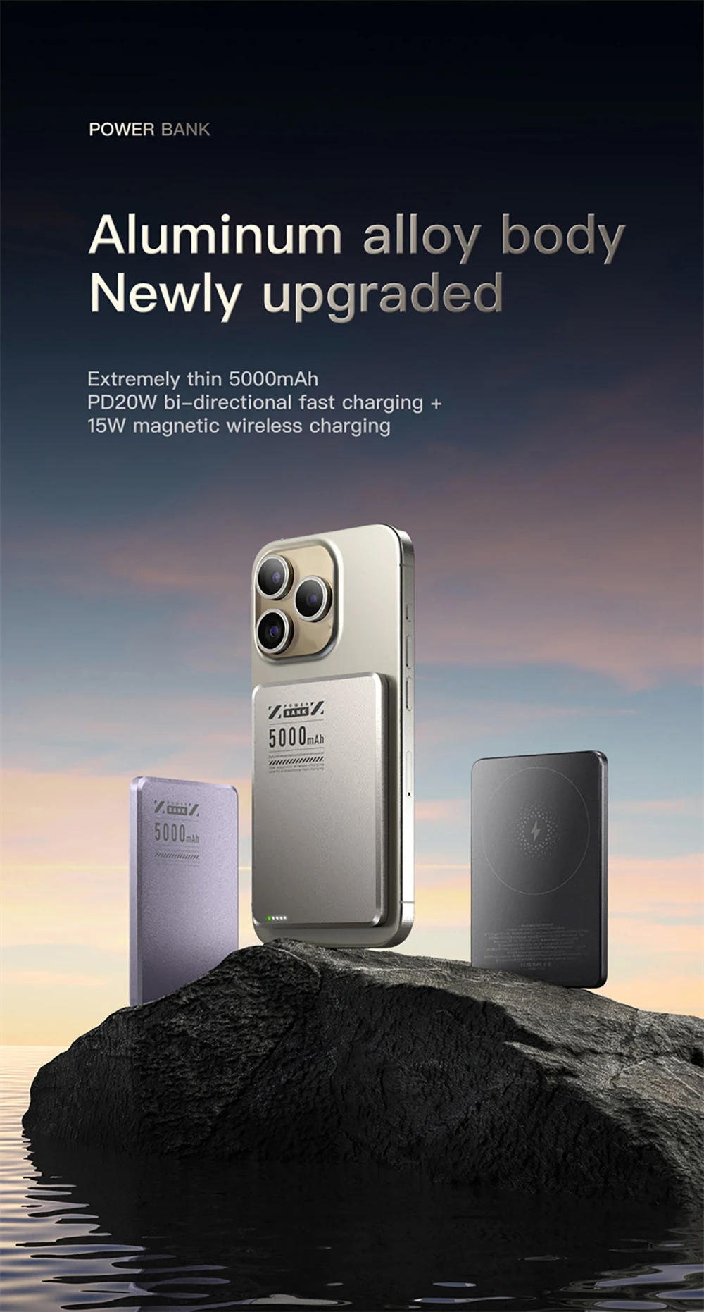 Qi2 MacSafe Powerbank Magnetic Wireless Power Bank 10000mAh PD20W Fast Charger For iPhone Xiaomi Samsung Huawei External Battery