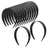 12 Pcs Base Headband Hair Accessories for Girls Blank Hoop Plastic Headbands Material Unique Women DIY Hairpiece Plain 1