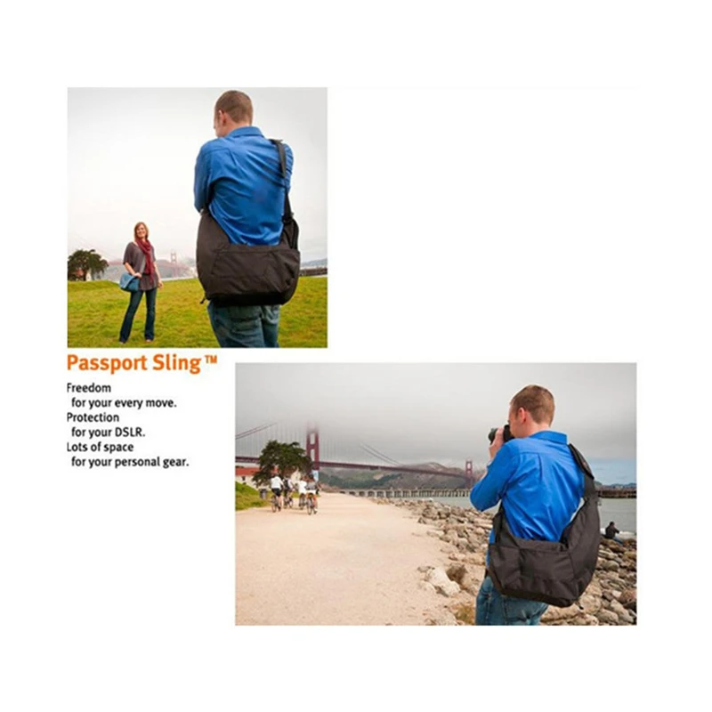 Lowepro Passport Sling PS Series Lightweight Crossbody Camera Single Shoulder DSLR Inner Case Photography Bag_voghion.com