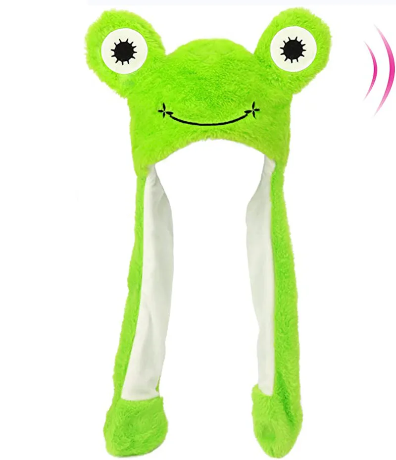Animal Frog Hat With Floppy Ears Moving 