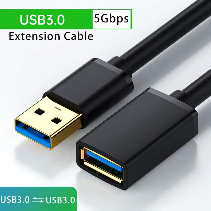 

Male To Female Fast Transfer Data Cable for PC TV Car DVR Hard Disk USB 3.0 2.0 Extender Cord Cable USB 3.0 Extension Cable